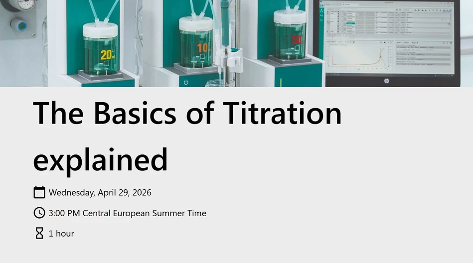 Metrohm: The Basics of Titration explained