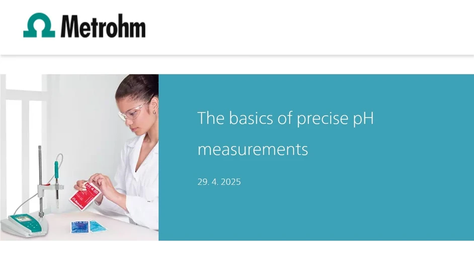 Metrohm: The basics of precise pH measurements