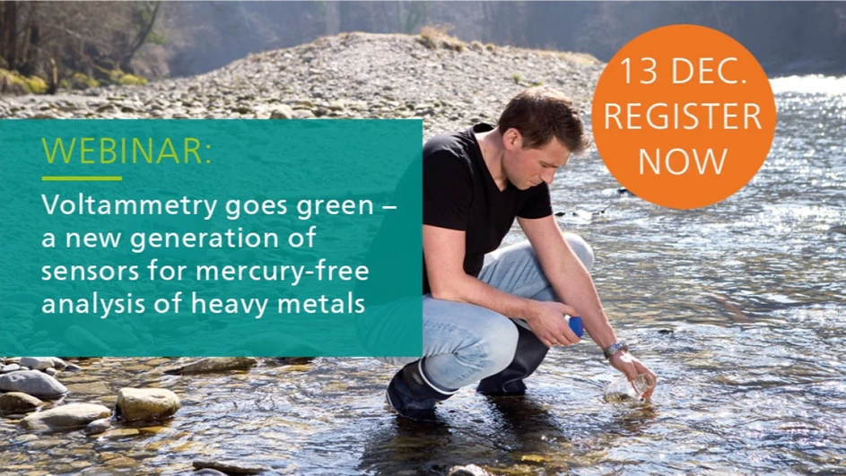 Metrohm: Voltammetry goes green – mercury-free analysis of heavy metals