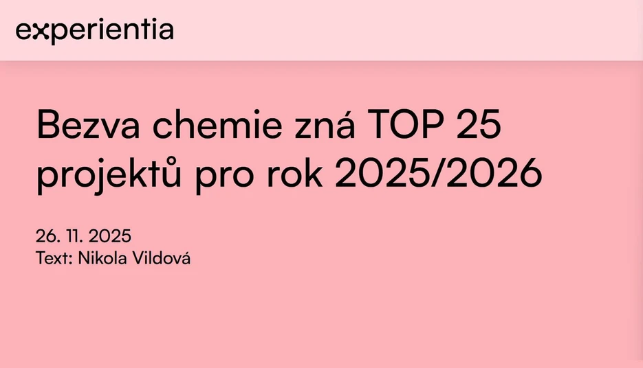 <p>Nadace Experientia: Bezva chemie zná TOP 25 projektů pro rok 2025/2026</p>