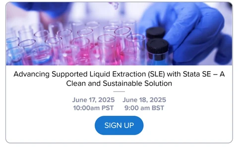 Advancing Supported Liquid Extraction (SLE) with Strata SE – A Clean and Sustainable Solution