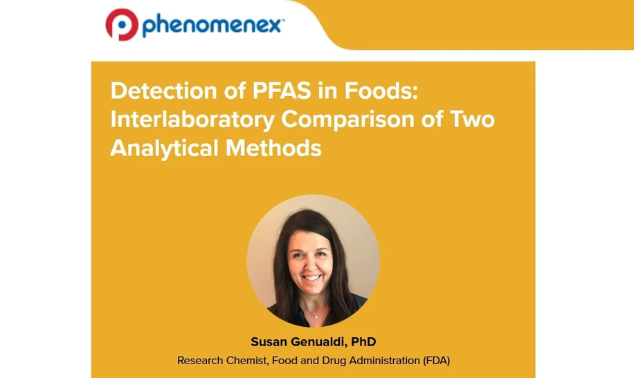 Phenomenex: Detection of PFAS in Foods: Interlaboratory Comparison of Two Analytical Methods