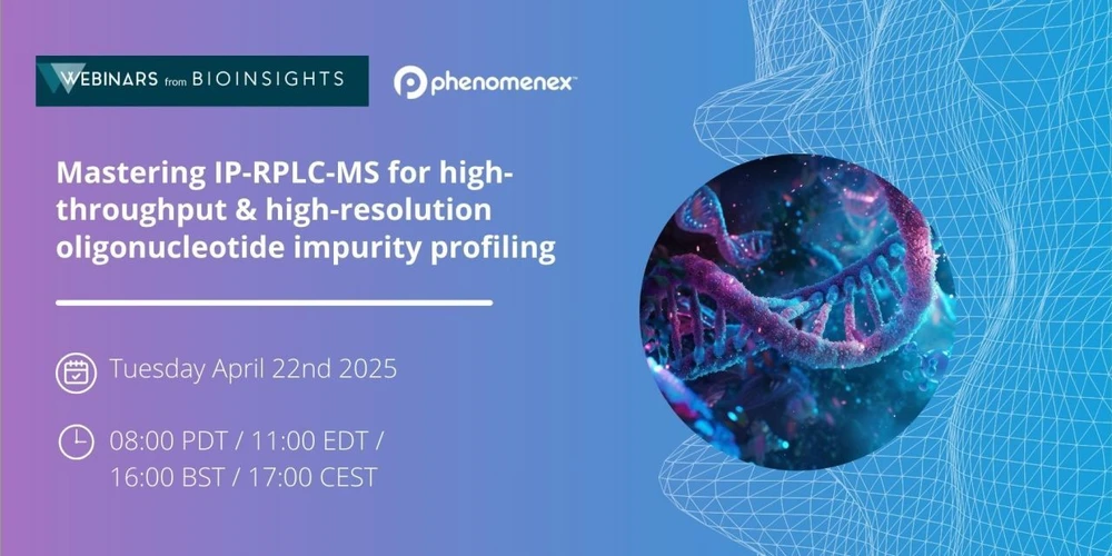 Phenomenex: Mastering IP-RPLC-MS for high-throughput & high-resolution oligonucleotide impurity profiling