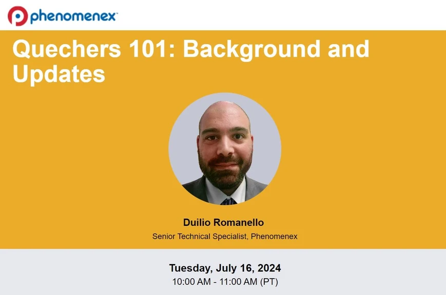 Phenomenex: Quechers 101: Background and Updates