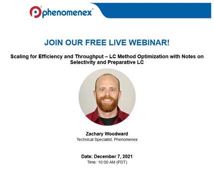 Scaling for Efficiency and Throughput – LC Method Optimization with Notes on Selectivity and Preparative LC