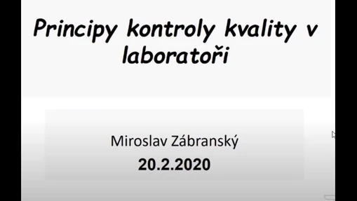 Principy kontroly kvality v laboratoři