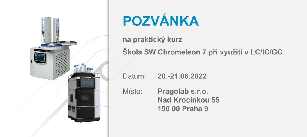 Praktický kurz Škola SW Chromeleon 7 při využití v LC/IC/GC