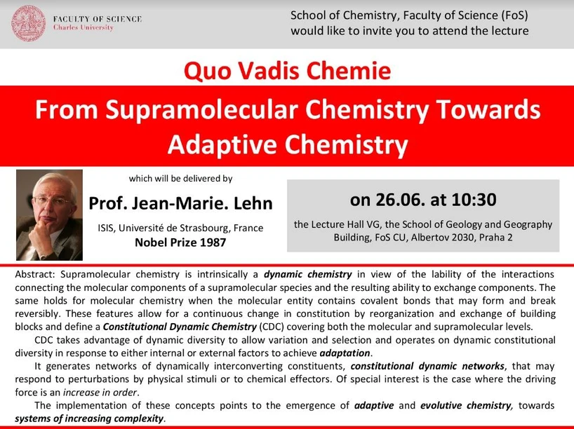 From Supramolecular Chemistry Towards Adaptive Chemistry
