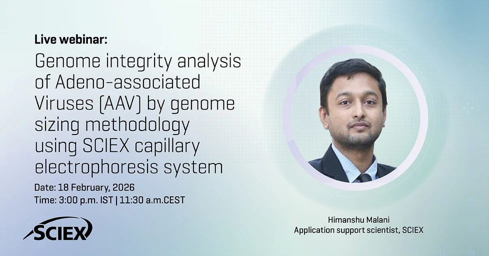SCIEX: Genome integrity analysis of adeno-associated viruses (AAV) by genome sizing methodology using SCIEX capillary electrophoresis system