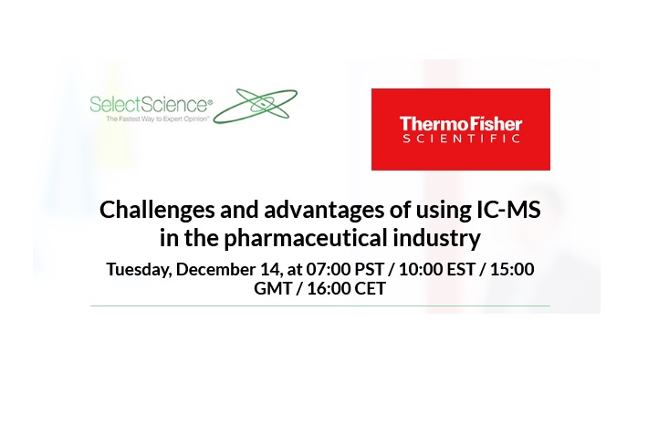 SelectScience: Challenges and advantages of using IC-MS in the pharmaceutical industry
