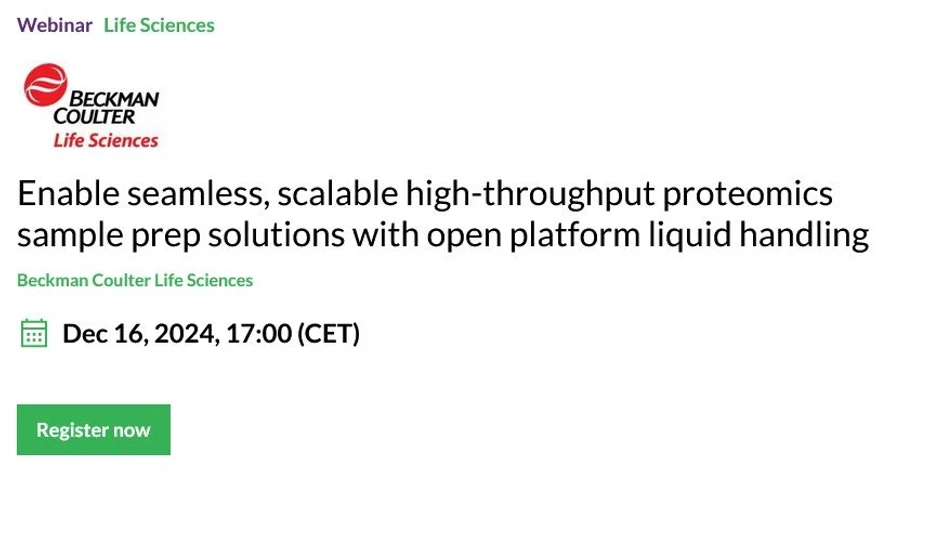 SelectScience: Enable seamless, scalable high-throughput proteomics sample prep solutions with open platform liquid handling