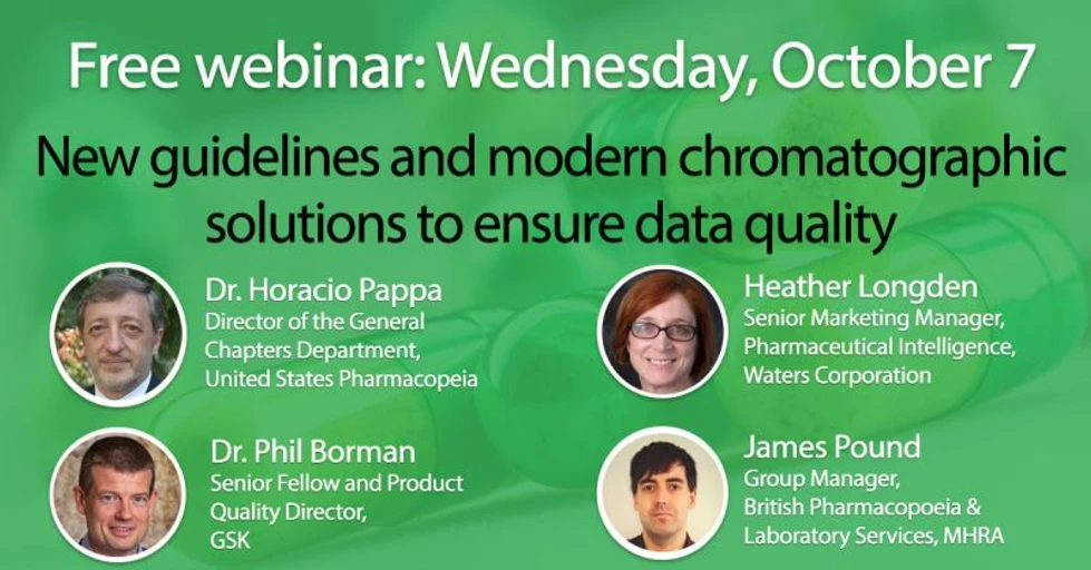 SelectScience: New guidelines and modern chromatographic solutions converge to ensure data quality in the pharmaceutical laboratory: Join Waters for a panel discussion and insights from the USP and MHRA