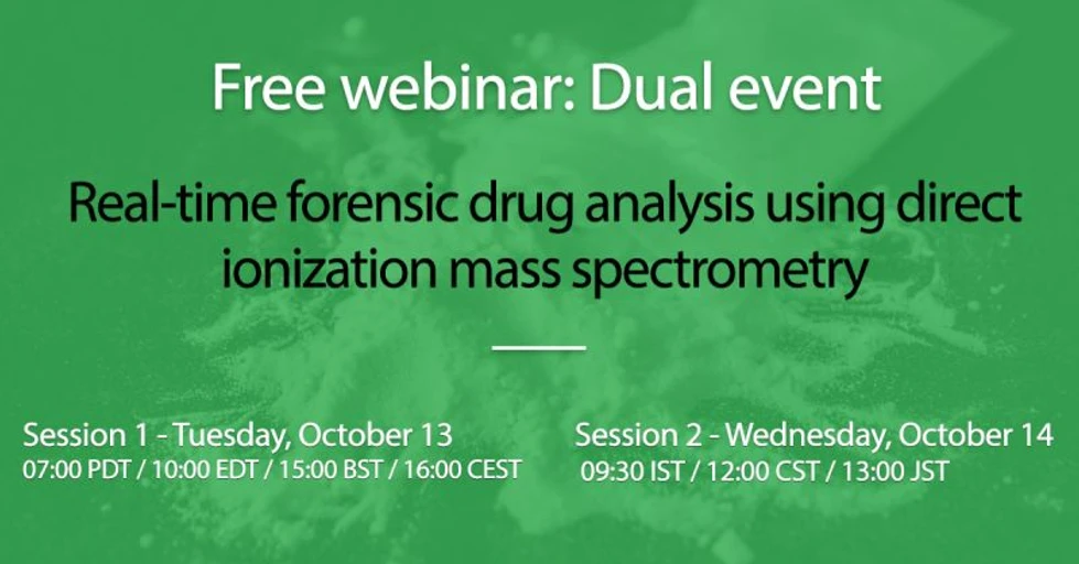SelectScience: Real-time forensic drug analysis using direct ionization mass spectrometry