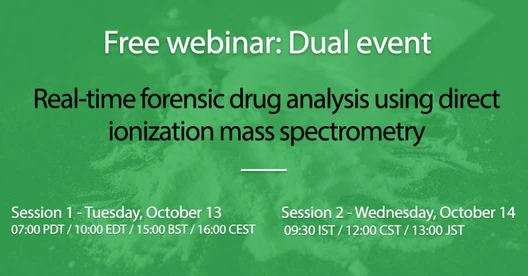 Real-time forensic drug analysis using direct ionization mass spectrometry