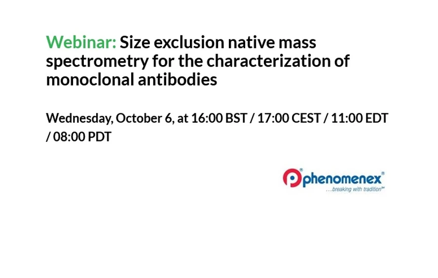SelectScience: Size exclusion native mass spectrometry for the characterization of monoclonal antibodies