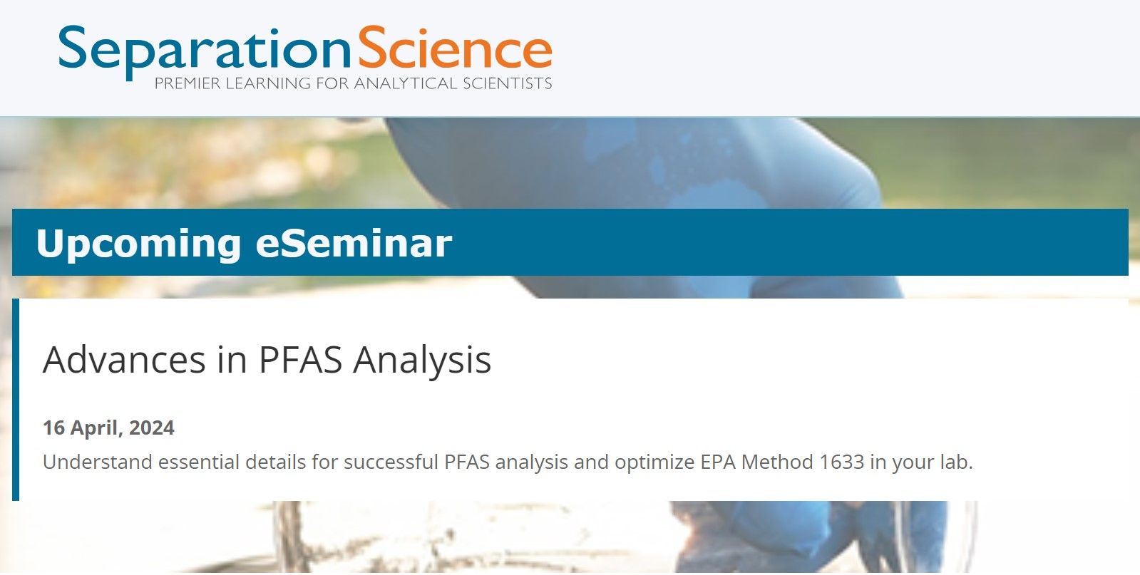 SelectScience: Advances in PFAS Analysis
