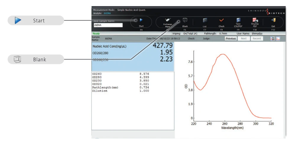 Shimadzu: Rychlé a jednoduché ovládání