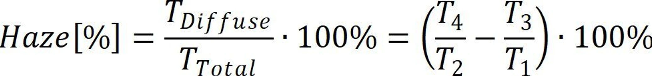 Shimadzu: Výpočet hodnoty zákalu