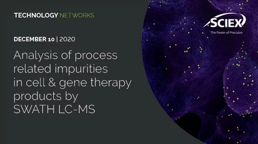 Analysis of Process Related Impurities in Cell & Gene Therapy Products by SWATH LC-MS