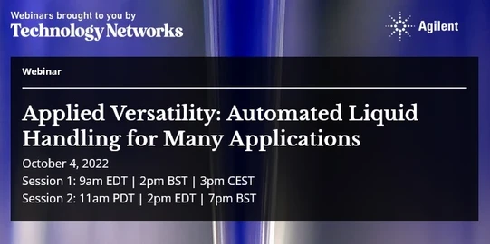 Applied Versatility: Automated Liquid Handling for Many Applications