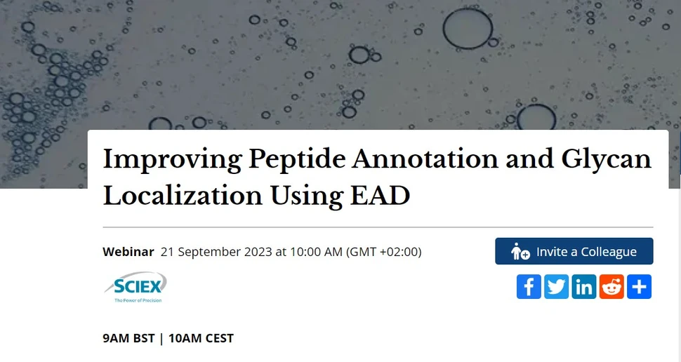 Technology Networks: Improving Peptide Annotation and Glycan Localization Using EAD 