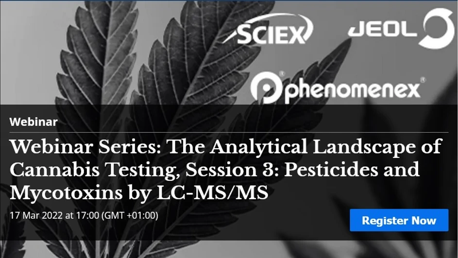 Technology networks: Webinar Series: The Analytical Landscape of Cannabis Testing: Session 3: Pesticides and Mycotoxins by LC-MS/MS