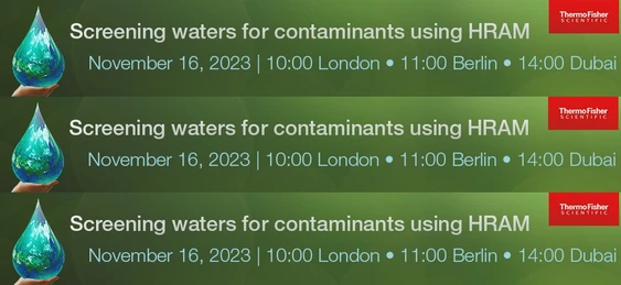 Screening waters for contaminants using high-resolution accurate MS