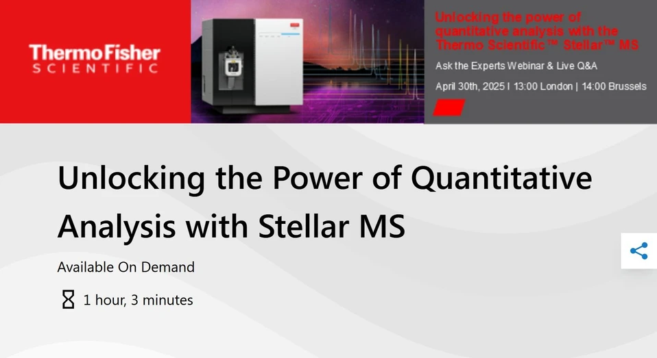 Thermo Fisher Scientific: Unlocking the Power of Quantitative Analysis with Stellar MS