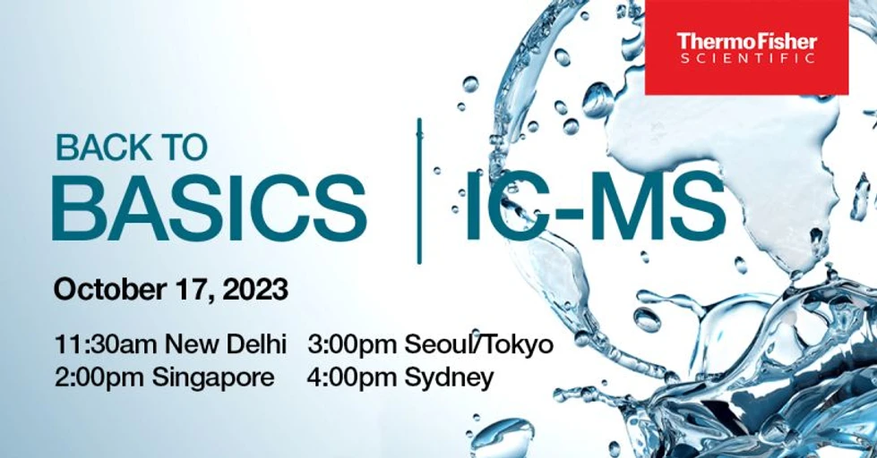 Thermo Scientific: Back to Basics – IC-MS 