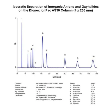 Thermo Scientific Dionex IonPac AS30 IC kolony