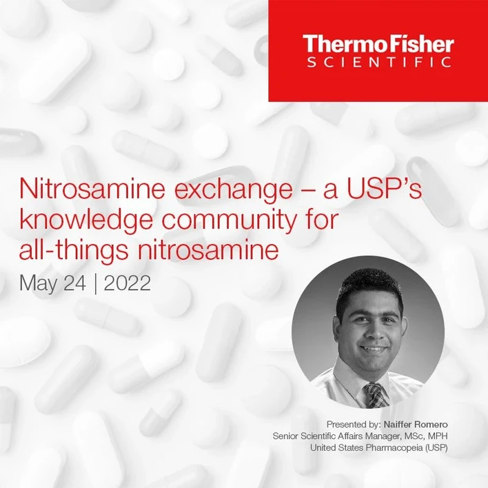 Thermo Scientific: Nitrosamine exchange – a USP’s knowledge community for all-things nitrosamine