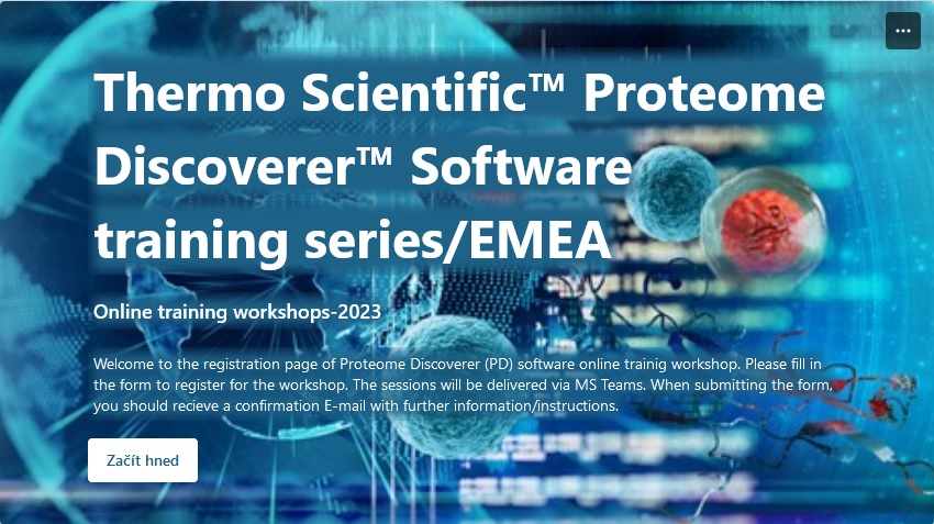 Thermo Scientific: Proteome Discoverer software workshops (General Proteome Discoverer software training)