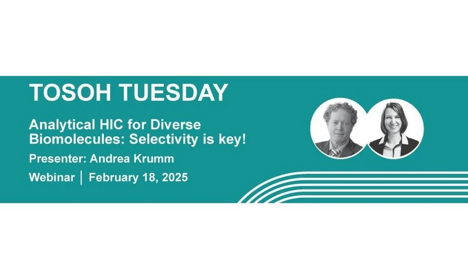 Tosoh Bioscience: Tosoh Tuesday - Analytical HIC for Diverse Biomolecules: Selectivity is Key!