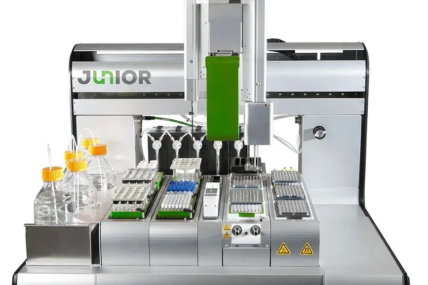 Unchained Labs Junior: Předejte screening reakcí stroji.