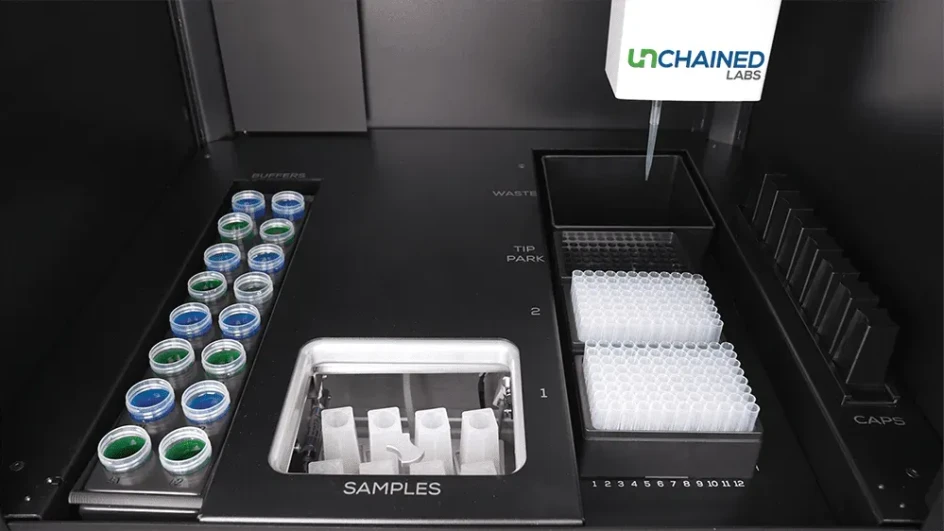 Unchained Labs Unagi: Naplň to.