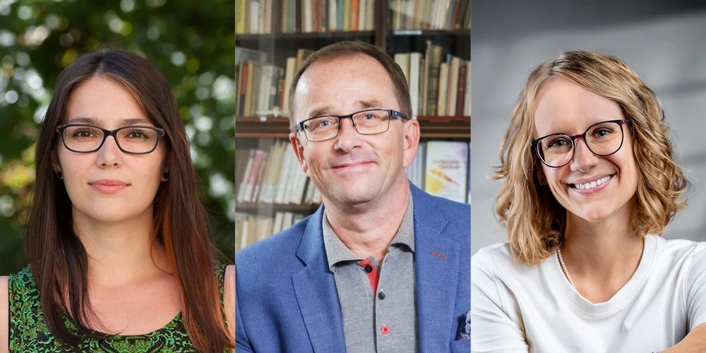 <p><strong>Universitas: </strong>O tom, jak systémově pečovat o kvalitu výuky hovořil s Ingrid Procházkovou (MUNI, na snímku vlevo) a Jiřinou Vidlákovou (ZČU, vpravo) Martin Tomášek (OU)</p>