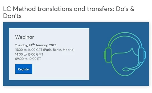 LC Method translations and transfers: Do's & Don'ts