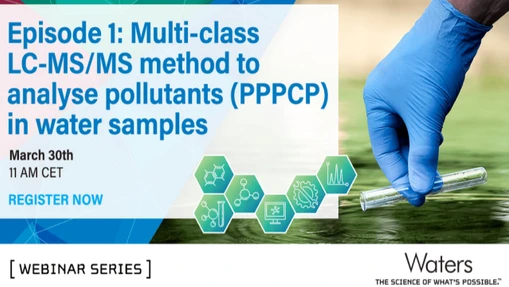 LC-MS/MS Multi-residue Method for Pesticides, Pharmaceuticals and Personal Care Products (PPPCPs) in Water