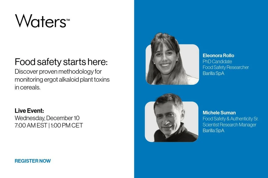 Waters Corporation: Monitoring mycotoxins and detecting ergot alkaloids in cereals: Insights from food industry