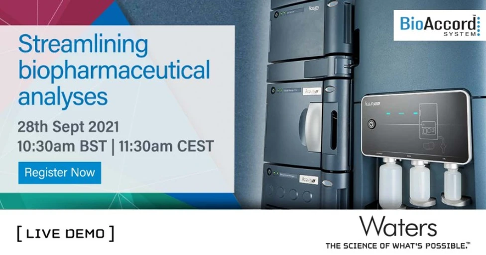 Waters Corporation: Streamlining biopharmaceutical analyses: live BioAccord demo