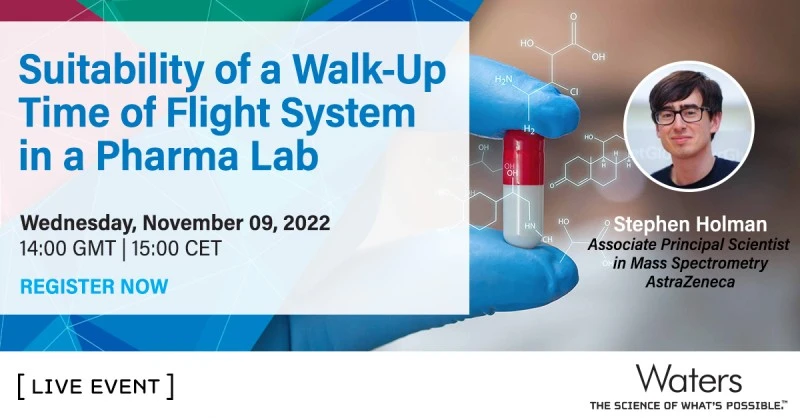 Waters Corporation: Evaluation of a small footprint time-of-flight mass spectrometer as walk-up system in a pharmaceutical laboratory