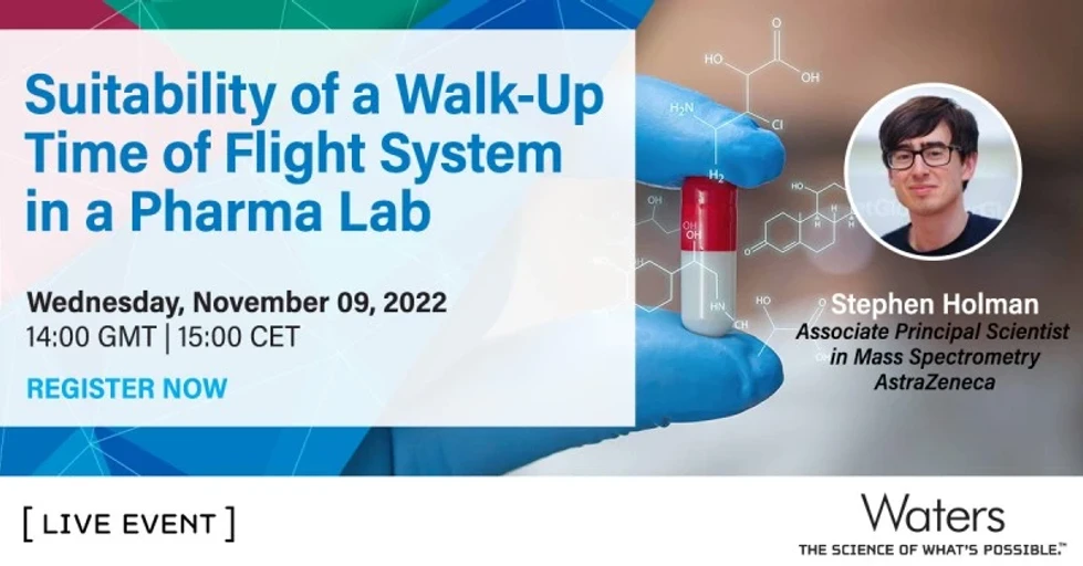 Waters Corporation: Evaluation of a small footprint time-of-flight mass spectrometer as walk-up system in a pharmaceutical laboratory