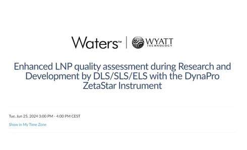 Enhanced LNP quality assessment during Research and Development by DLS/SLS/ELS with the DynaPro ZetaStar Instrument