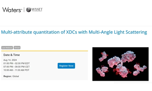 Multi-attribute quantitation of XDCs with Multi-Angle Light Scattering