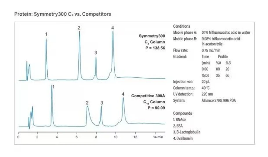 Waters: Symmetry HPLC kolony