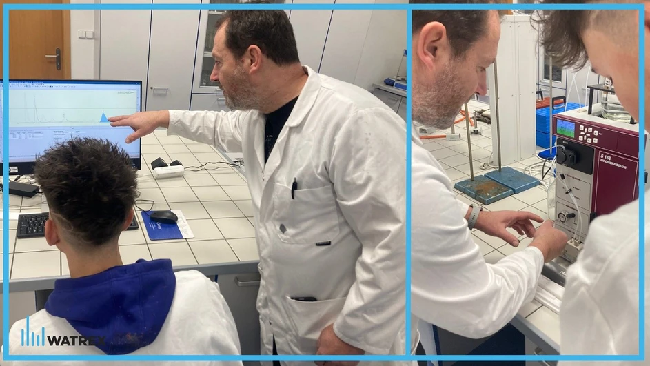 Watrex: obr.5 - Zavedení HPLC systému Sykam S 155 na SŠRV Třeboň.