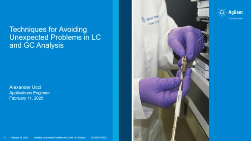 Techniques for Avoiding Unexpected Problems in LC and GC Analysis